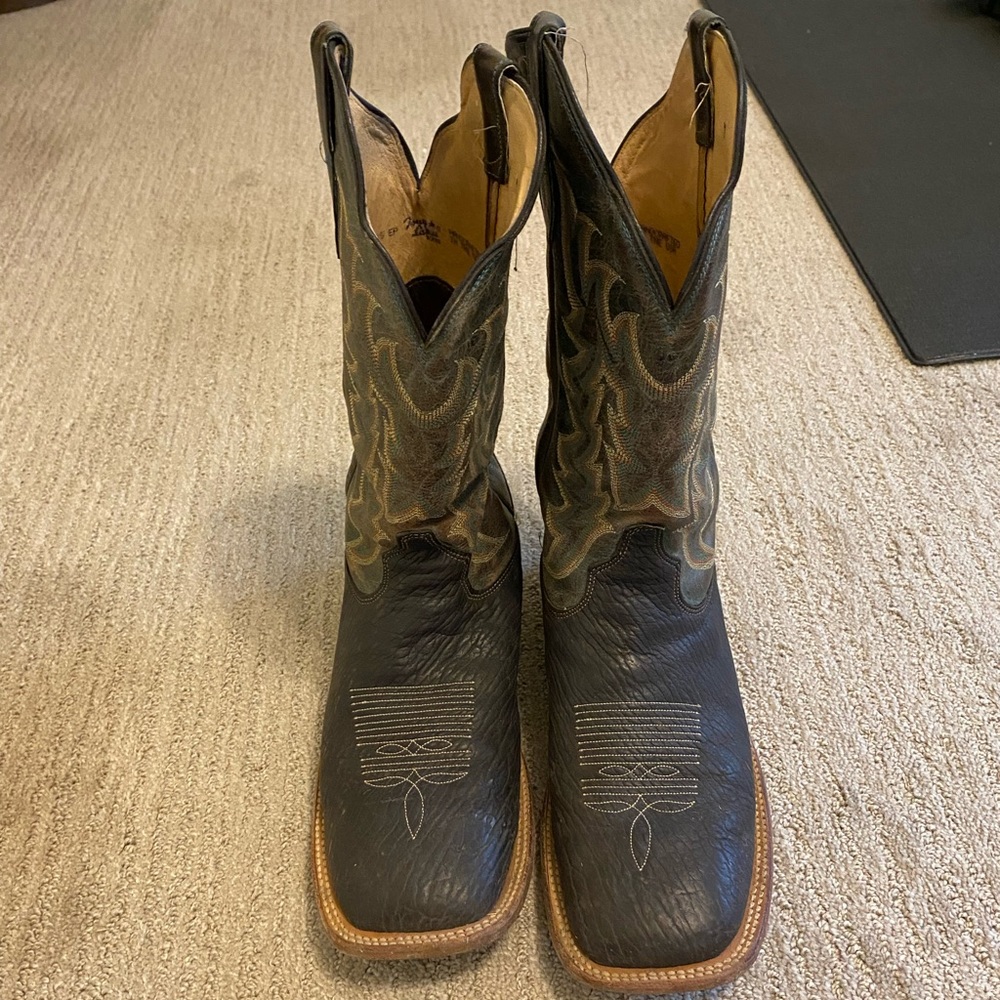 Tony Lama Black Shark Cowboy Boots